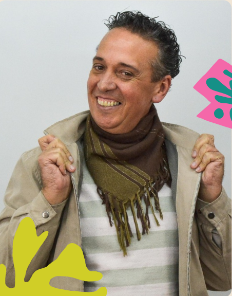 Ator Gilberto Lima, criador do projeto